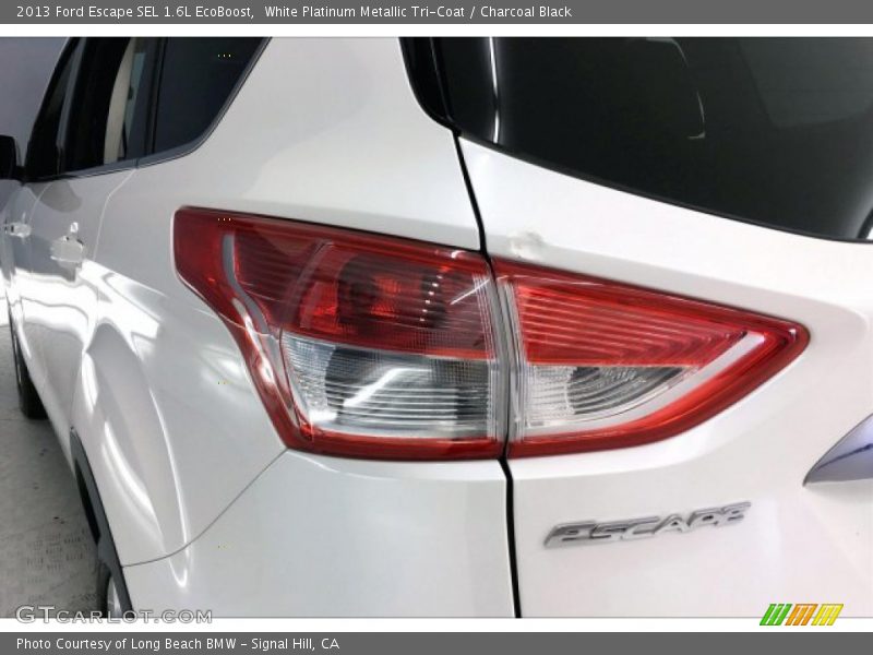 White Platinum Metallic Tri-Coat / Charcoal Black 2013 Ford Escape SEL 1.6L EcoBoost