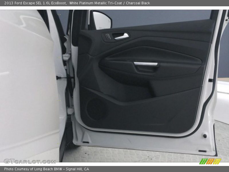 White Platinum Metallic Tri-Coat / Charcoal Black 2013 Ford Escape SEL 1.6L EcoBoost