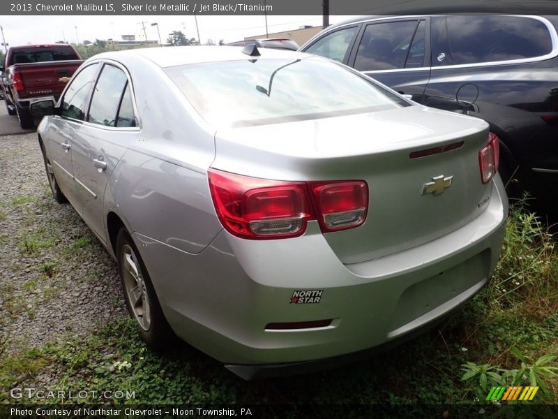 Silver Ice Metallic / Jet Black/Titanium 2013 Chevrolet Malibu LS