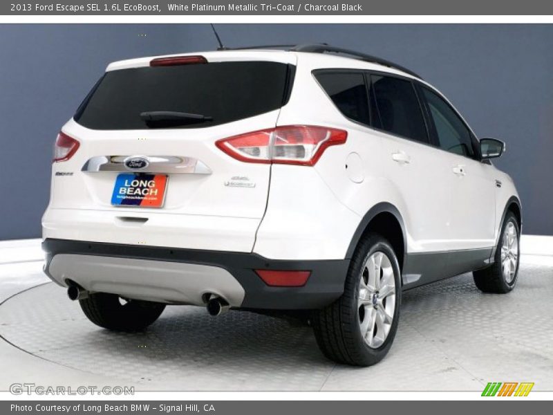 White Platinum Metallic Tri-Coat / Charcoal Black 2013 Ford Escape SEL 1.6L EcoBoost