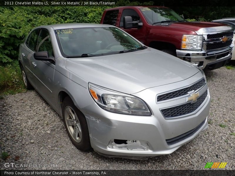 Silver Ice Metallic / Jet Black/Titanium 2013 Chevrolet Malibu LS