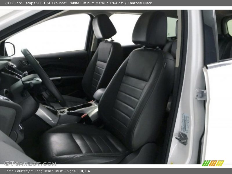 White Platinum Metallic Tri-Coat / Charcoal Black 2013 Ford Escape SEL 1.6L EcoBoost