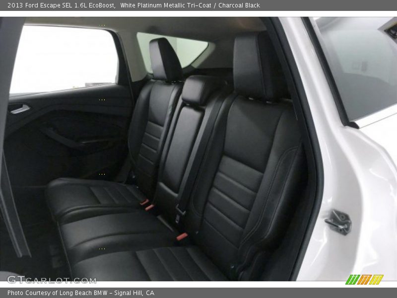 White Platinum Metallic Tri-Coat / Charcoal Black 2013 Ford Escape SEL 1.6L EcoBoost