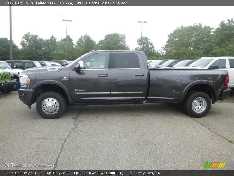 Granite Crystal Metallic / Black 2019 Ram 3500 Limited Crew Cab 4x4