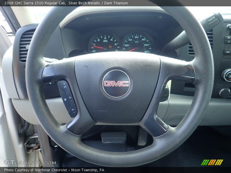 Silver Birch Metallic / Dark Titanium 2008 GMC Sierra 1500 Regular Cab