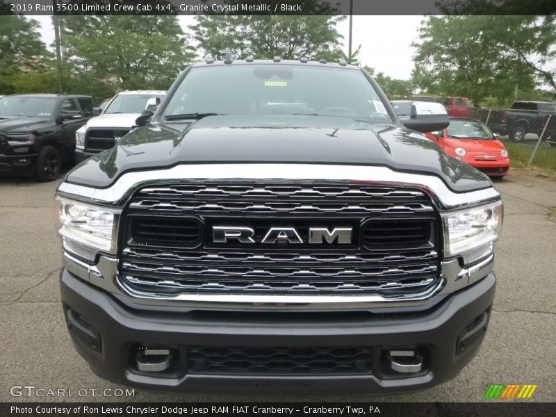 Granite Crystal Metallic / Black 2019 Ram 3500 Limited Crew Cab 4x4