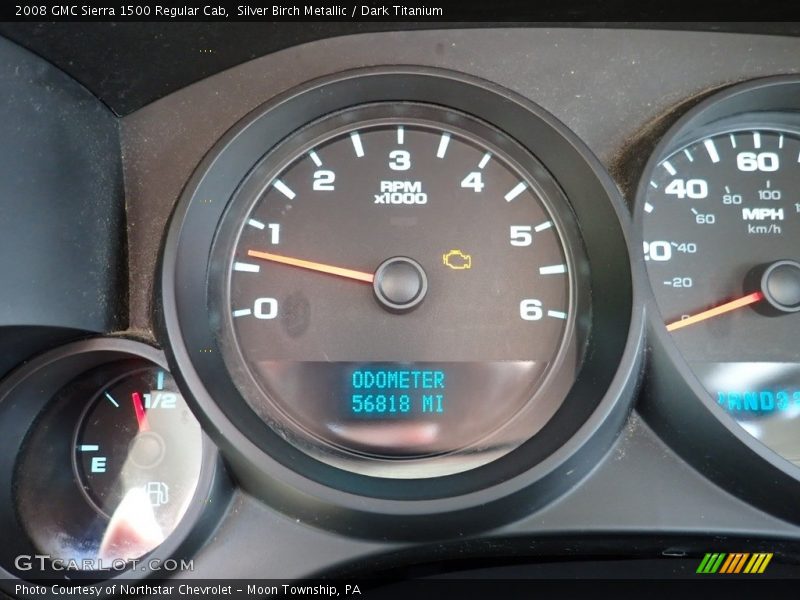 Silver Birch Metallic / Dark Titanium 2008 GMC Sierra 1500 Regular Cab