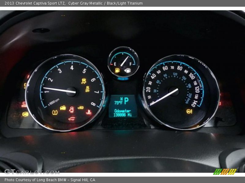 Cyber Gray Metallic / Black/Light Titanium 2013 Chevrolet Captiva Sport LTZ