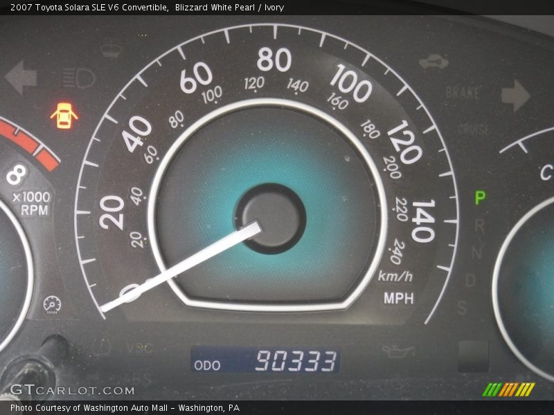 Blizzard White Pearl / Ivory 2007 Toyota Solara SLE V6 Convertible