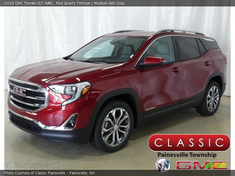 Red Quartz Tintcoat / Medium Ash Gray 2019 GMC Terrain SLT AWD