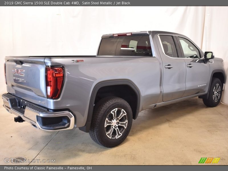 Satin Steel Metallic / Jet Black 2019 GMC Sierra 1500 SLE Double Cab 4WD