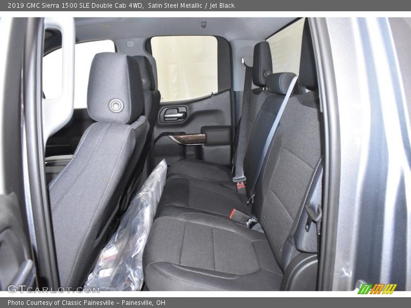 Satin Steel Metallic / Jet Black 2019 GMC Sierra 1500 SLE Double Cab 4WD