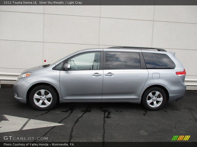 Silver Sky Metallic / Light Gray 2011 Toyota Sienna LE