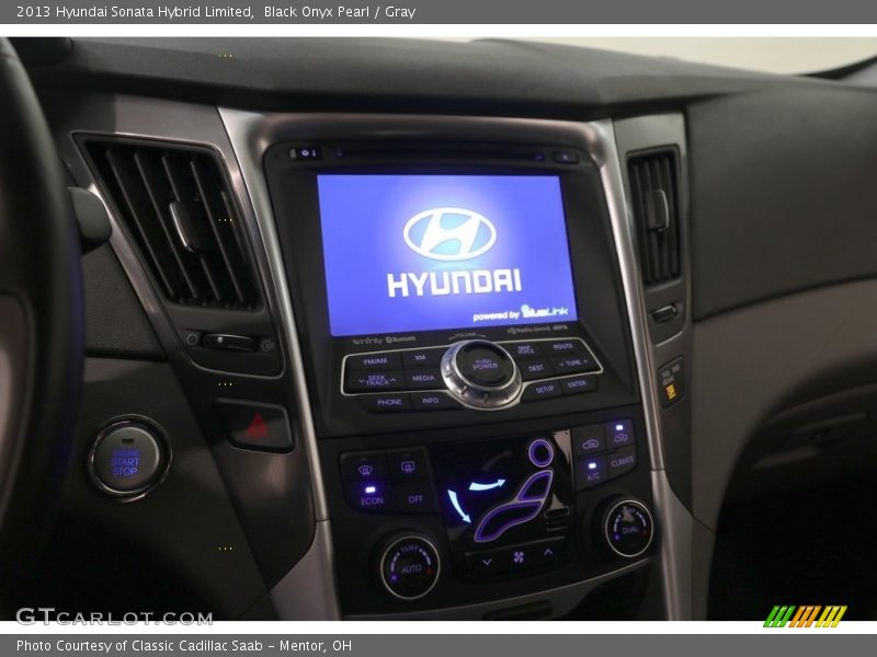 Black Onyx Pearl / Gray 2013 Hyundai Sonata Hybrid Limited