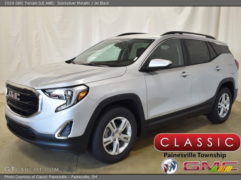 Quicksilver Metallic / Jet Black 2020 GMC Terrain SLE AWD