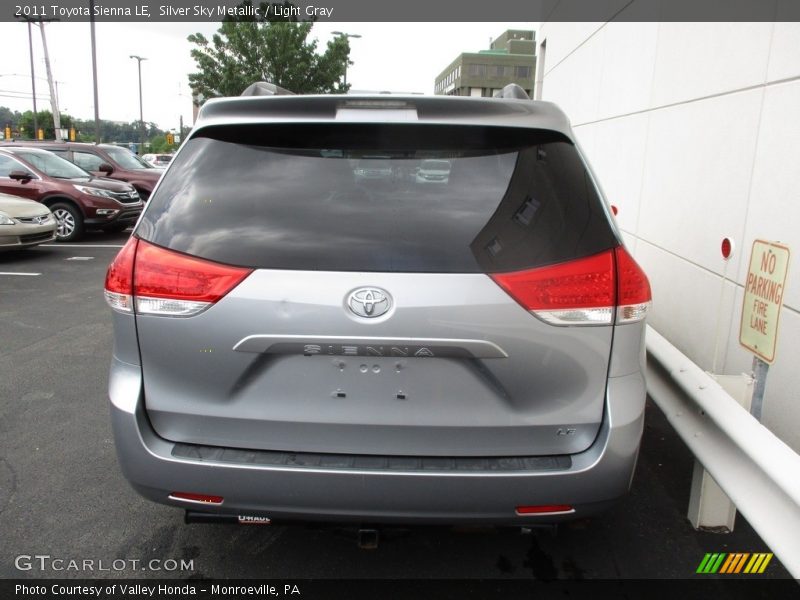 Silver Sky Metallic / Light Gray 2011 Toyota Sienna LE
