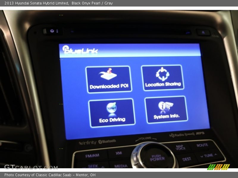 Black Onyx Pearl / Gray 2013 Hyundai Sonata Hybrid Limited