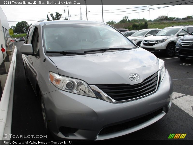 Silver Sky Metallic / Light Gray 2011 Toyota Sienna LE