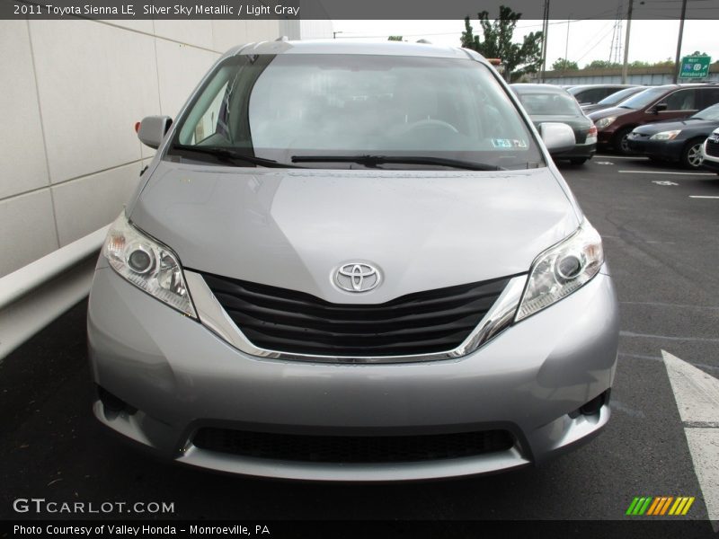 Silver Sky Metallic / Light Gray 2011 Toyota Sienna LE