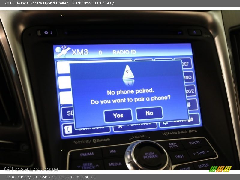 Black Onyx Pearl / Gray 2013 Hyundai Sonata Hybrid Limited