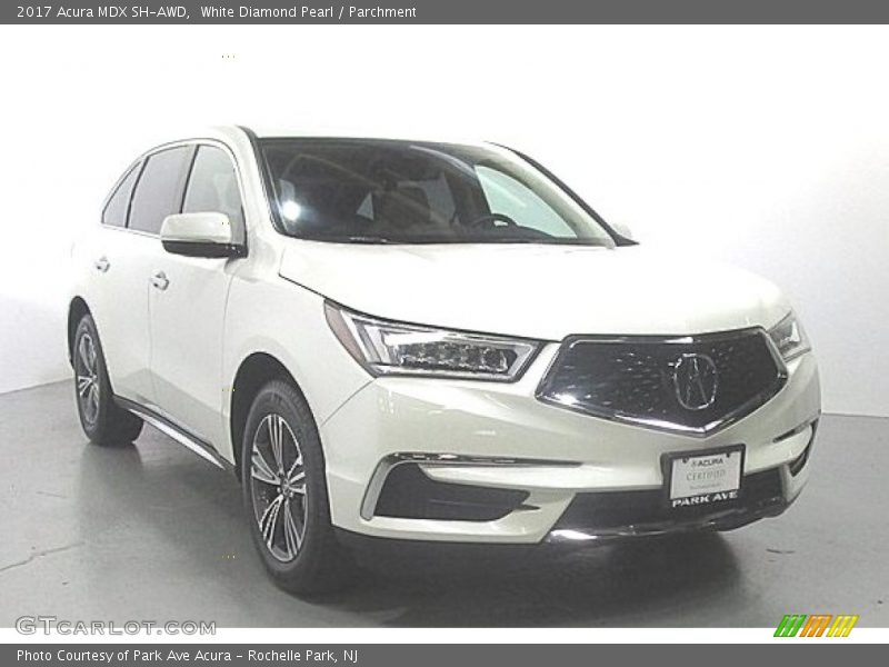 White Diamond Pearl / Parchment 2017 Acura MDX SH-AWD