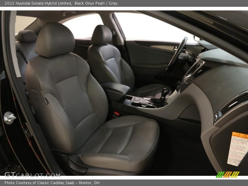 Black Onyx Pearl / Gray 2013 Hyundai Sonata Hybrid Limited