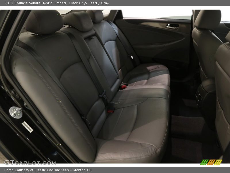Black Onyx Pearl / Gray 2013 Hyundai Sonata Hybrid Limited