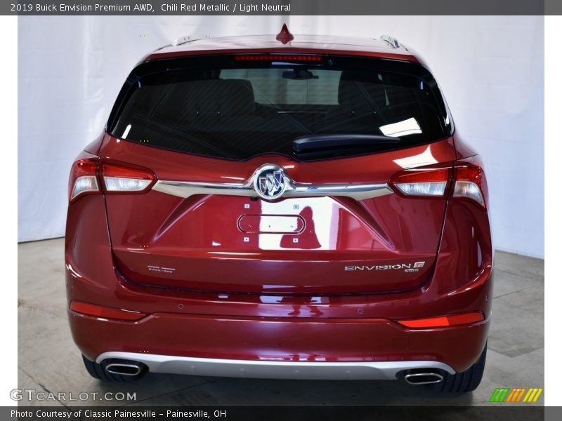 Chili Red Metallic / Light Neutral 2019 Buick Envision Premium AWD