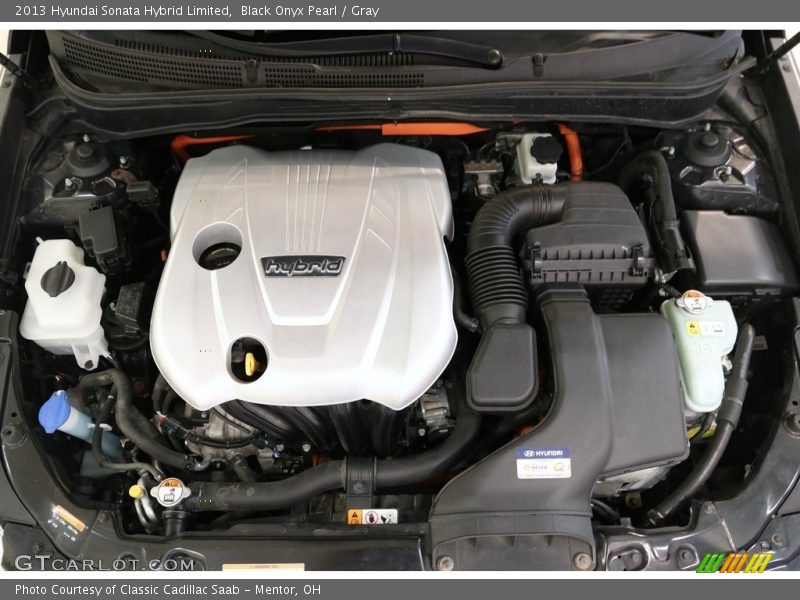 Black Onyx Pearl / Gray 2013 Hyundai Sonata Hybrid Limited