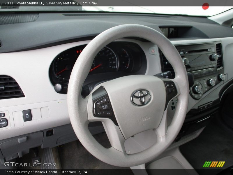 Silver Sky Metallic / Light Gray 2011 Toyota Sienna LE