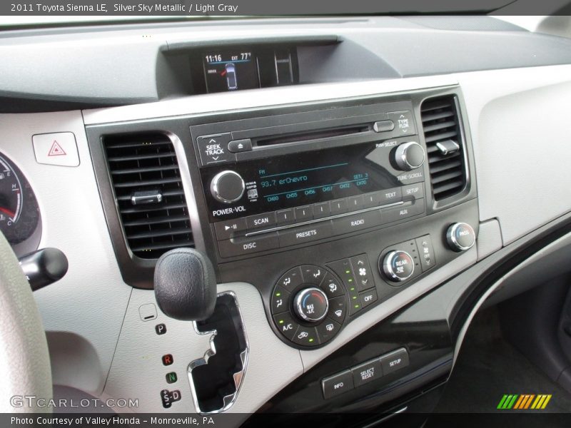 Silver Sky Metallic / Light Gray 2011 Toyota Sienna LE