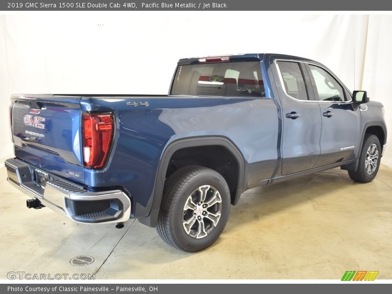 Pacific Blue Metallic / Jet Black 2019 GMC Sierra 1500 SLE Double Cab 4WD