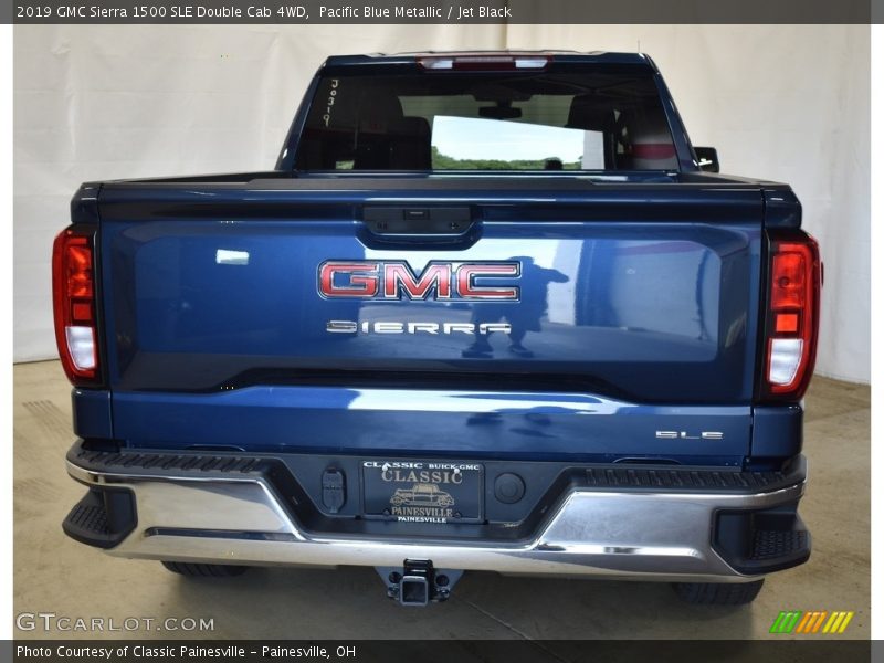 Pacific Blue Metallic / Jet Black 2019 GMC Sierra 1500 SLE Double Cab 4WD