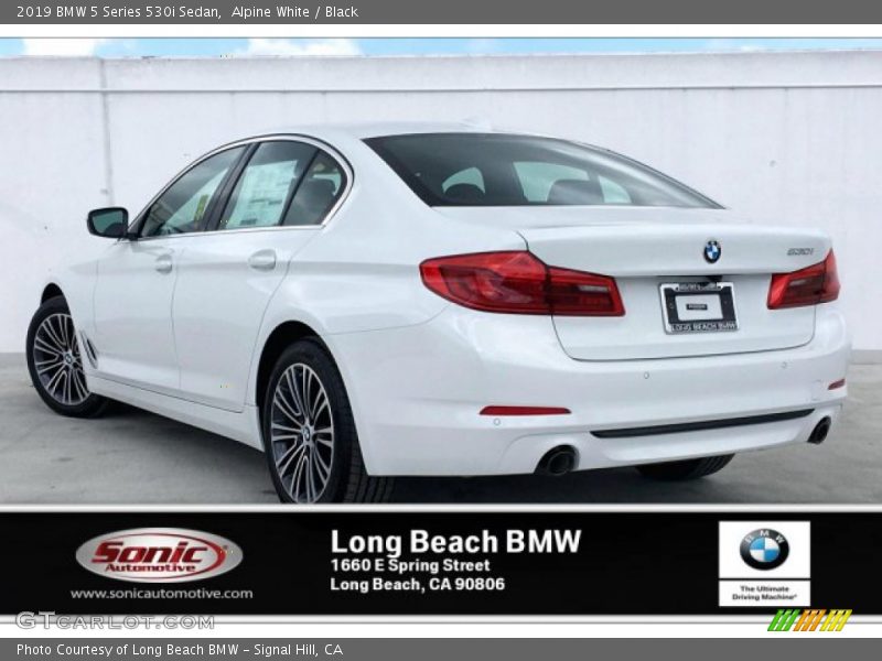 Alpine White / Black 2019 BMW 5 Series 530i Sedan