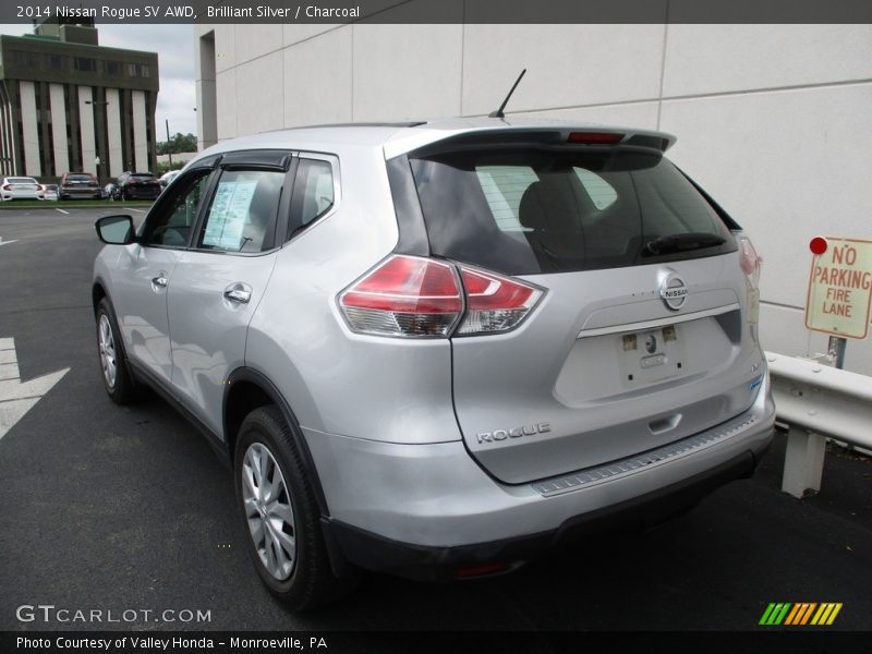 Brilliant Silver / Charcoal 2014 Nissan Rogue SV AWD