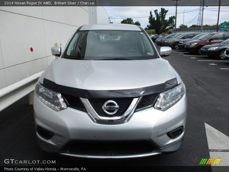Brilliant Silver / Charcoal 2014 Nissan Rogue SV AWD