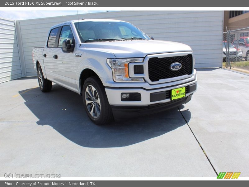 Ingot Silver / Black 2019 Ford F150 XL SuperCrew