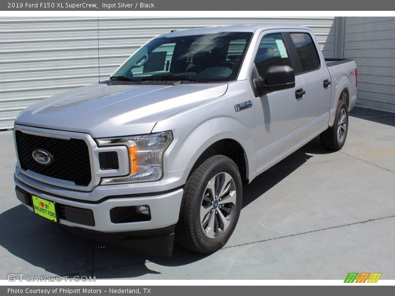 Ingot Silver / Black 2019 Ford F150 XL SuperCrew