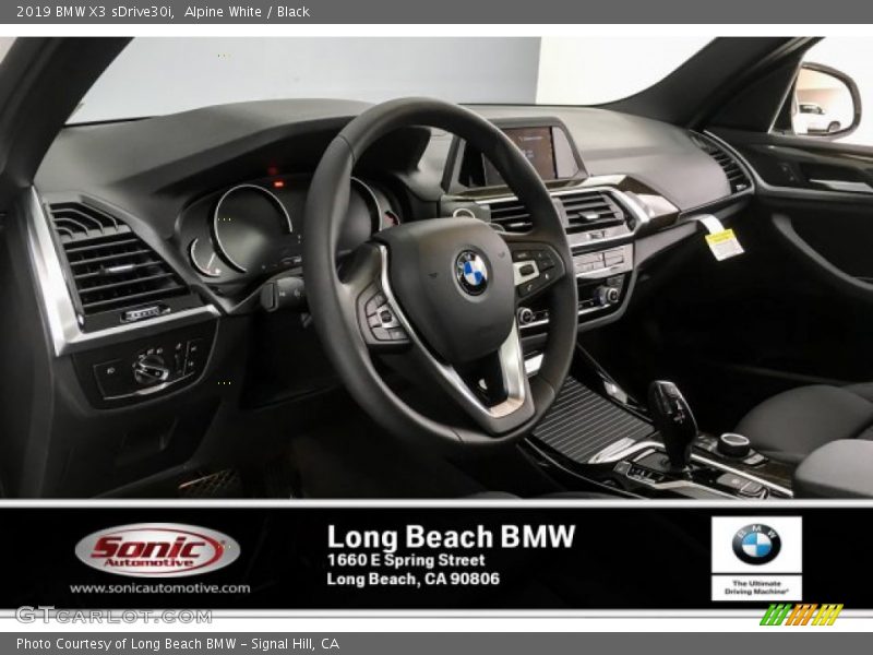 Alpine White / Black 2019 BMW X3 sDrive30i