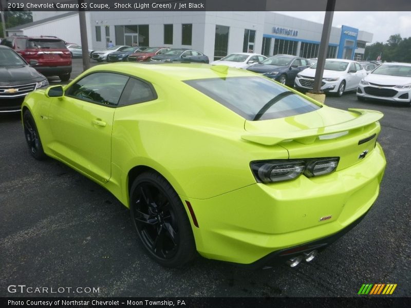 Shock (Light Green) / Jet Black 2019 Chevrolet Camaro SS Coupe