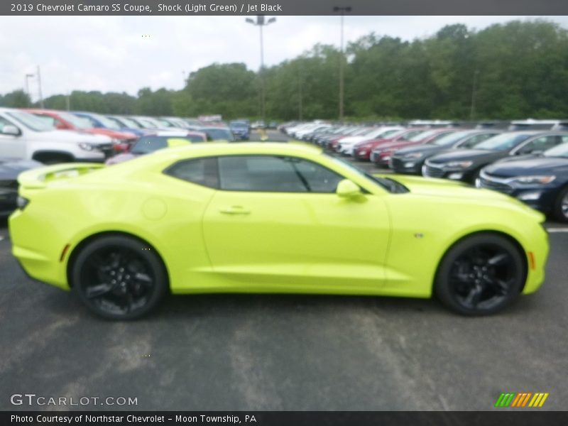 Shock (Light Green) / Jet Black 2019 Chevrolet Camaro SS Coupe