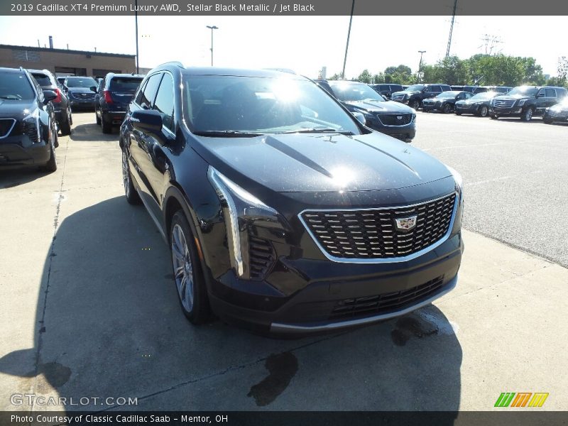 Stellar Black Metallic / Jet Black 2019 Cadillac XT4 Premium Luxury AWD