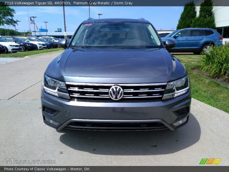 Platinum Gray Metallic / Storm Gray 2019 Volkswagen Tiguan SEL 4MOTION