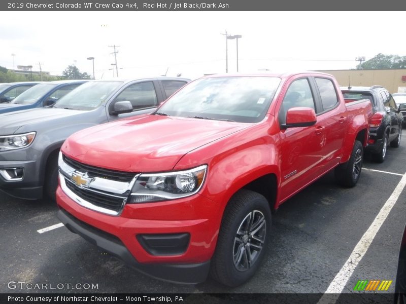 Red Hot / Jet Black/Dark Ash 2019 Chevrolet Colorado WT Crew Cab 4x4