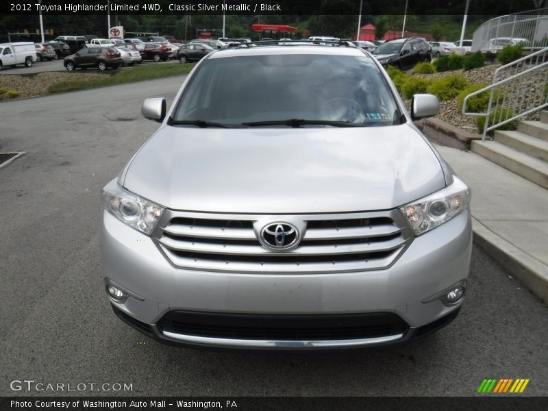 Classic Silver Metallic / Black 2012 Toyota Highlander Limited 4WD