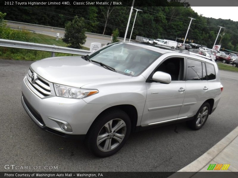 Classic Silver Metallic / Black 2012 Toyota Highlander Limited 4WD