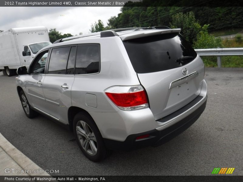 Classic Silver Metallic / Black 2012 Toyota Highlander Limited 4WD