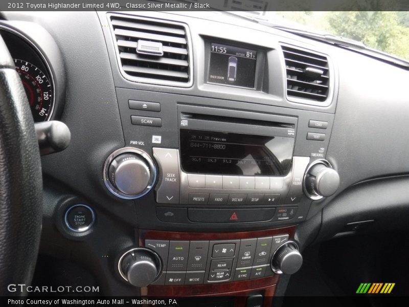 Classic Silver Metallic / Black 2012 Toyota Highlander Limited 4WD
