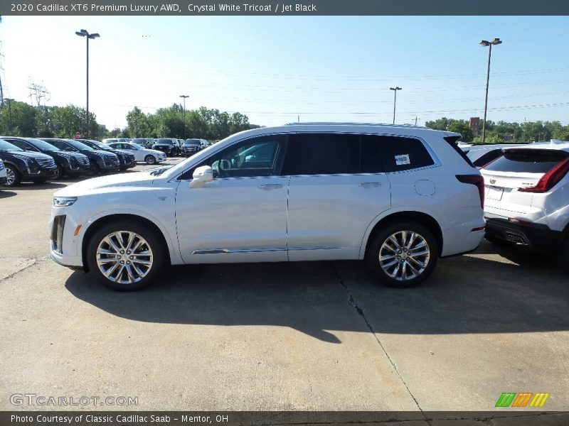 Crystal White Tricoat / Jet Black 2020 Cadillac XT6 Premium Luxury AWD