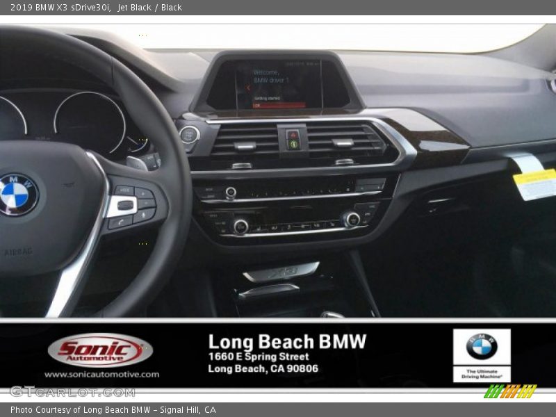 Jet Black / Black 2019 BMW X3 sDrive30i